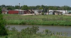 Pleasanton, looking northwest across the South Loup River