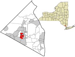 Location in Rockland County and the state of New York