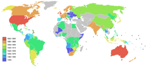 Salvation army world map