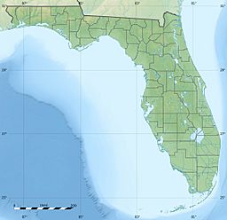 Location of Lake DeFuniak in Florida, USA.