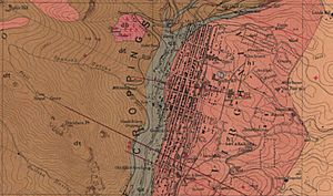 Comstock Lode geologic map