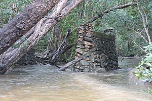 Garraway Creek bridge pier