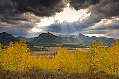 God Rays Galena Summit Idaho