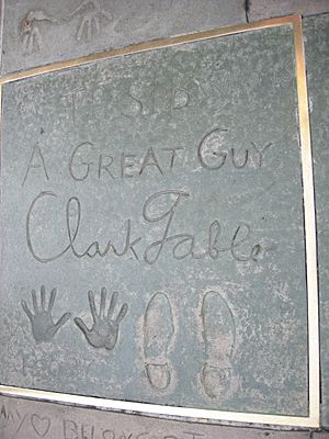 Grauman's Chinese Theatre, clark gable