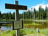 Horseshoe Lake Sign