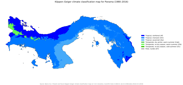 Koppen-Geiger Map PAN present