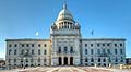 Main entrance of Rhode Island State House crop