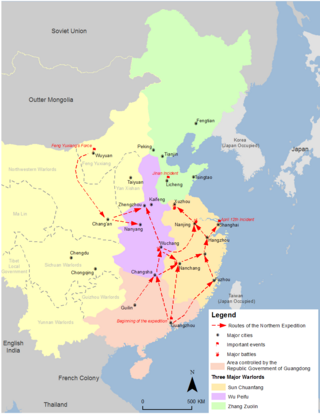 Map of Northern Expedition