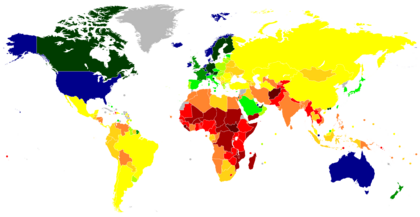 Map of countries by GDP (nominal) per capita in 2023