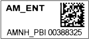 Matrix barcode AMNH PBI 00388325