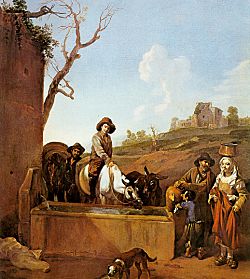 Michelangelo Cerquozzi - The trough