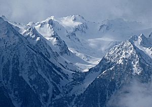 Mount Carrie in winter