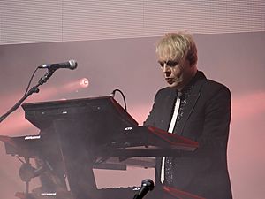 Nick Rhodes on stage (2015)