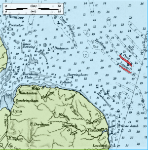 Norfolk coast chart (1867)