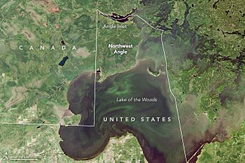 Northwest angle Landsat