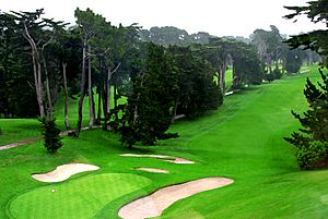 Olympic Club 18th hole lakeside