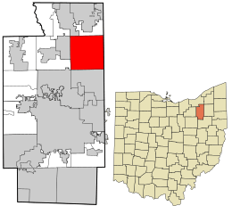 Location in Summit County and the state of Ohio.