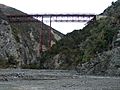 TranzAlpine bridge by Waimakariri River