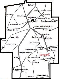 Location of Barnhill, Ohio