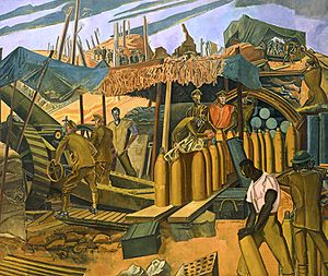 Wyndham Lewis-A Canadian Gun-pit