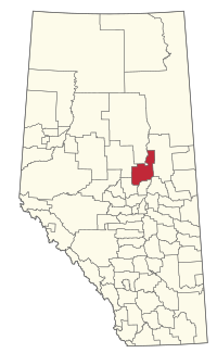 Location within Alberta