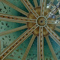 Castel Coch ceiling and light