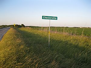 Chesterville TX Sign on FM 1164