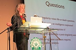 David Chalmers, delivering a talk at De La Salle University-Manila, March 27, 2012