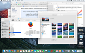 El capitan desktop display