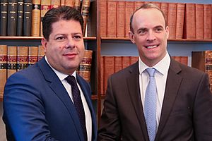 Fabian Picardo meeting Dominic Raab