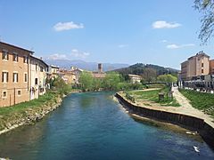 Fiume Velino - Rieti, dal ponte Romano - 2