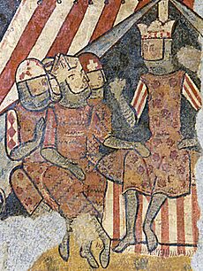 Jaime I de Aragón en las pinturas murales de la conquista de Mallorca