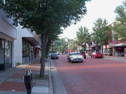 Market Street in the summer