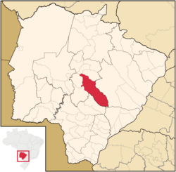 Location in Mato Grosso do Sul