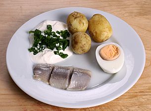 Midsummer pickled herring