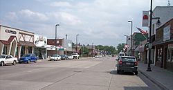 Union Street in downtown Mora in May 2007