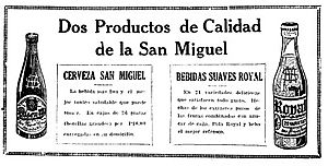 San miguel advertisement