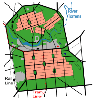 Streetmap of Adelaide and North Adelaide