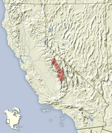 Tamias alpinus distribution map