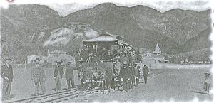 Tranvia en Bogota 1884