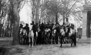 Abdul Niyaz with his soldiers