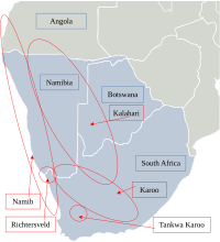 Afrotropic-Ecozone-Southern-Africa-Desert-Location-Approximations