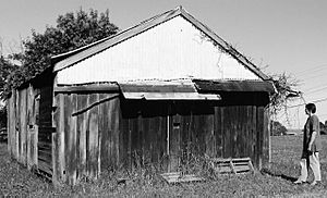 Carlingford-timber slab shed mid-19th century-Tomah St