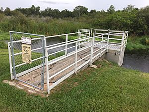 Control structure at Se7en Wetlands