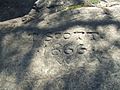 Engraving on Hanging Rock 2009