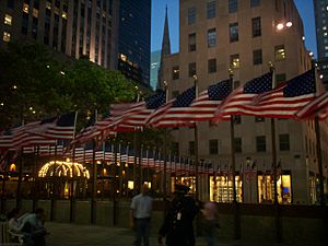 Flags at Night