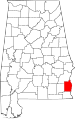 State map highlighting Henry County