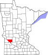 State map highlighting Chippewa County