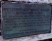 Mission plaque