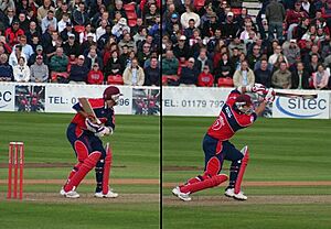 Peter Trego batting